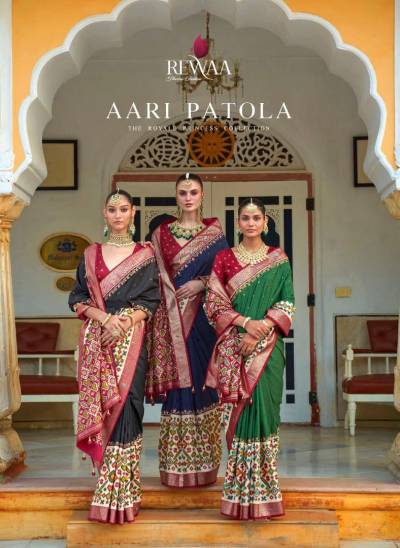 Aari Patola By Rewaa Silk Patola Wedding Saree Collection
